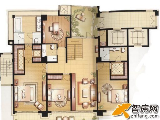 高档小区 豪华装修 大平层 恒元悦府