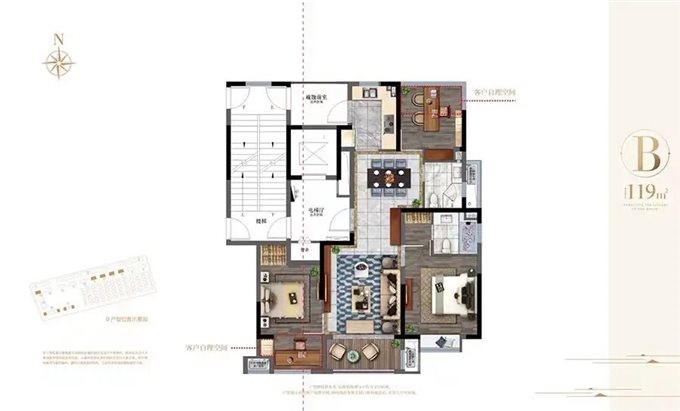 阳光城翡丽湾 120平79万边套独门独户