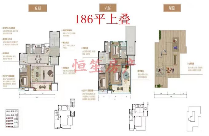 锦尚府 豪装带地暖 星空露台+空中花园