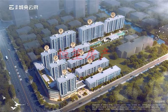 急售！城央云府上叠 朝南三间送双车位露台