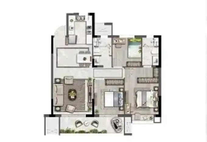 急急急 桃溪云庐毛坯115平方128万