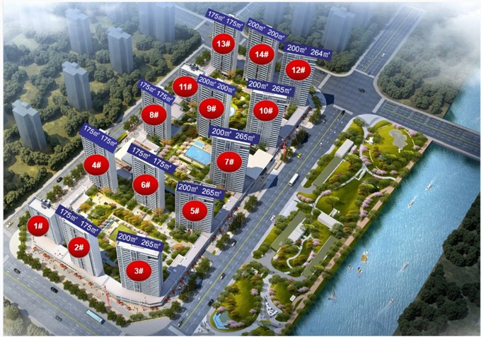 卓越天鑚河景房 266平 380万 新房