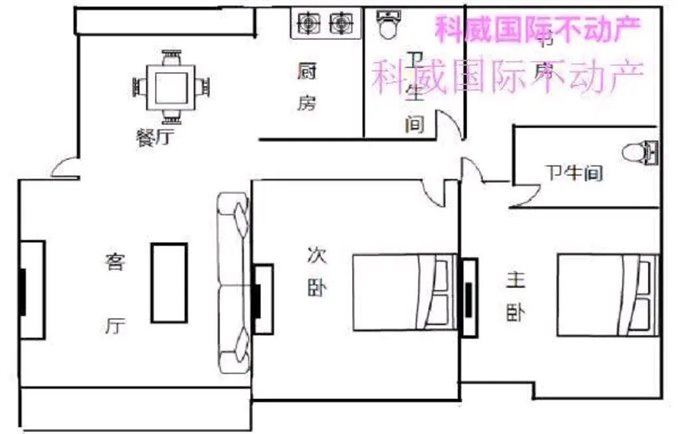 嘉景园124平99万送车位精装修