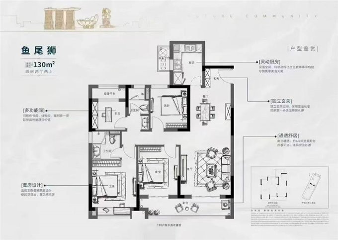 出售【悦未来】130平190万