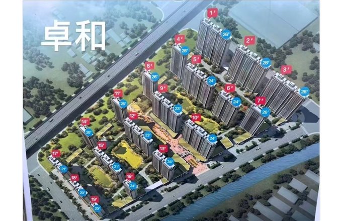 卓和佳苑10楼带车位储藏间76.8万钥匙