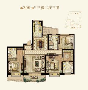 悦城玖号花园 户型图
