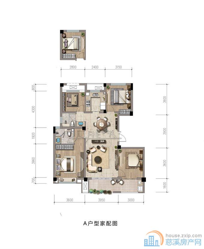 青溪云庐120平160万电梯洋房精装