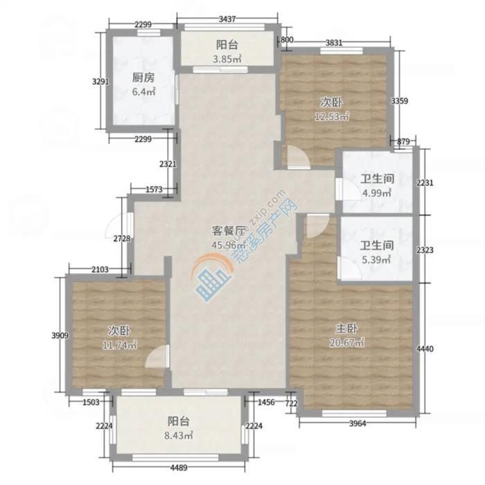 梵石花园 146.58平182万 精装修