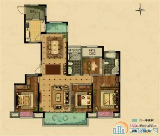 悦华府 洋房161.6平285万一梯一户