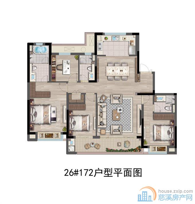 特价房卓越 湖樾云著172+车位直接钥匙