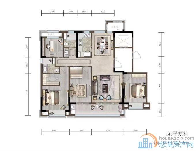 檀府东区143平多套出售