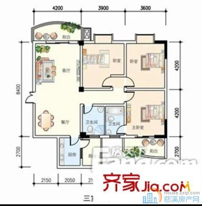 百合家苑 全屋定制 带储物间 精装修
