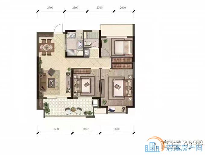 急售:天铂佳苑 三室两厅一卫 超低总价