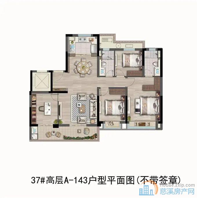 卓越湖樾云著 四间朝南 边套 无遮挡