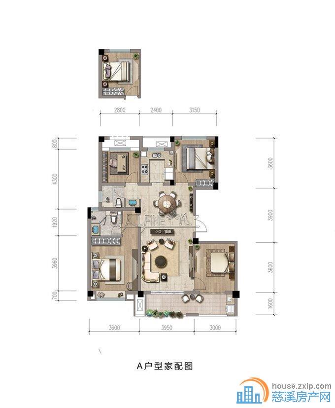 青溪云庐洋房 全新精装 满两年 简约时尚