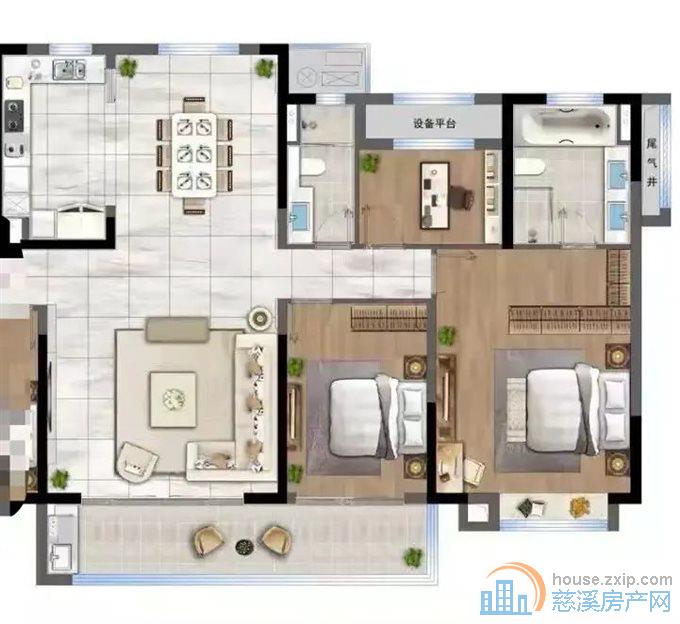 碧桂园泊蔚里  全新毛坯 前后大中庭