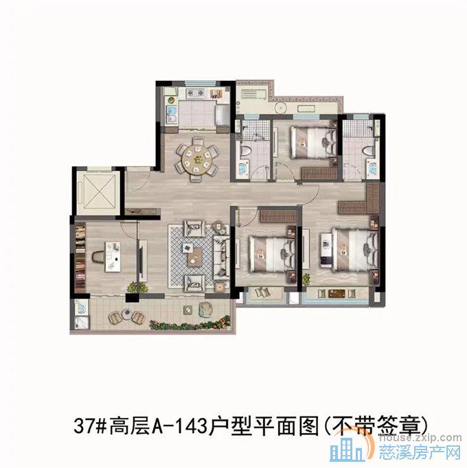 急卖 湖樾云著毛坯143平方199.8万