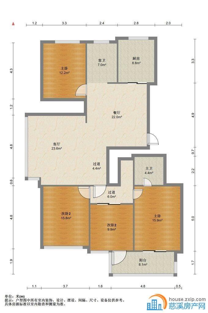 嘉和名苑176平192万带车位四居室