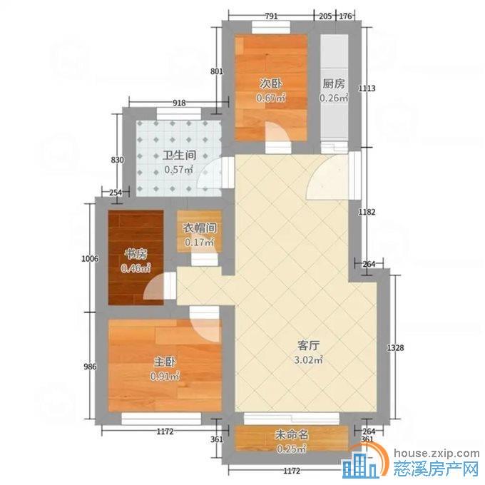 城市桃源六层电梯洋房89.8平118万