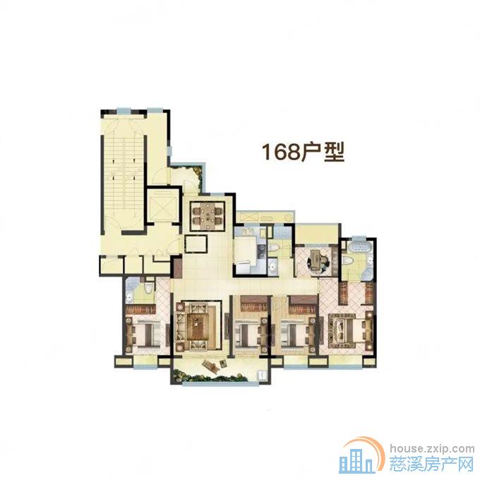 青樾府168平五开间朝南230万带车位