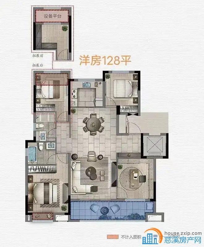 江南大院 洋房130平258万黄金楼层
