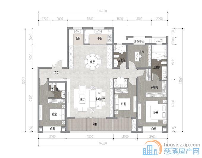 上河檀府大平层 244平468万清盘距惠