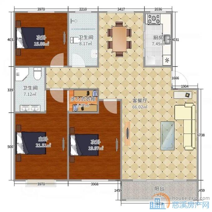 实验公寓146平210万带车位豪华装修