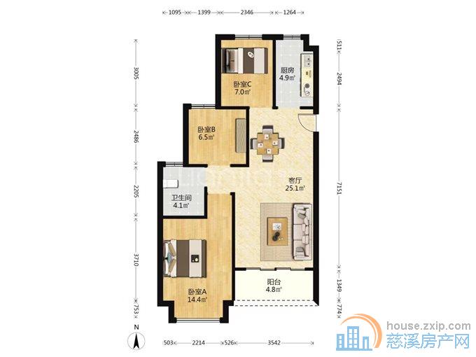 恒大河悦府92平黄金楼层60.8 万