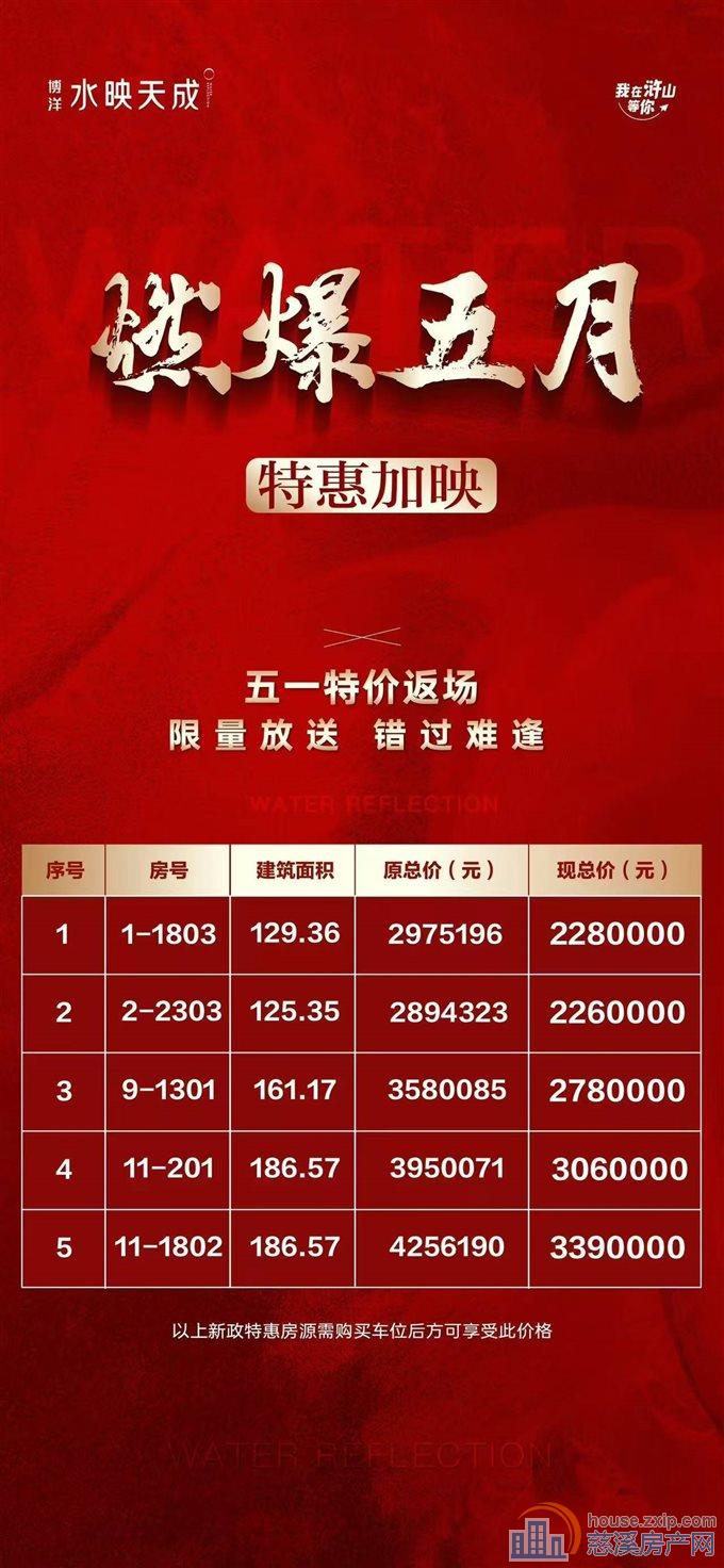 水映天成186平位置好