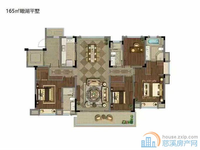 中海湖心半岛172平488万一口价2车位