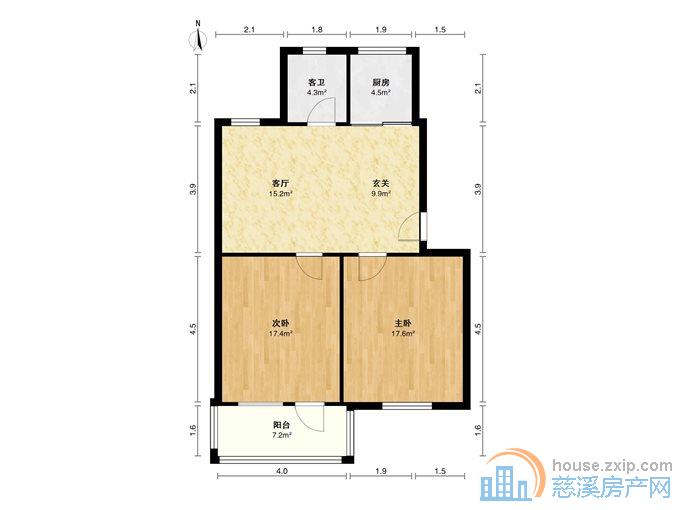 金山南区73平82.8万精装保养好