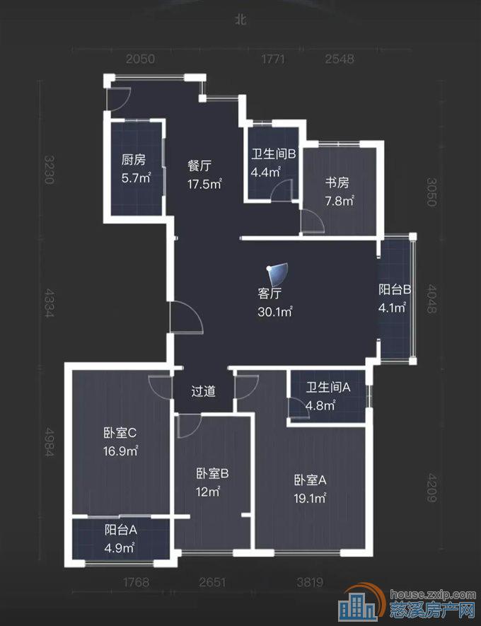 恒泰嘉景园160平190万黄金楼层