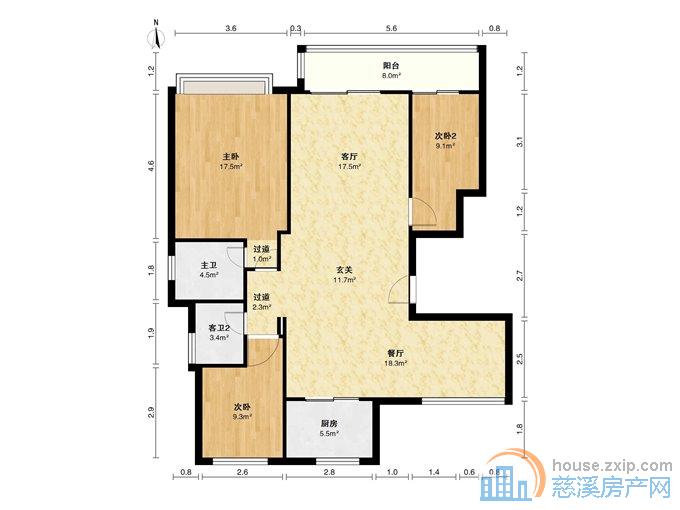 红星天铂佳苑132平149.6万带双车位