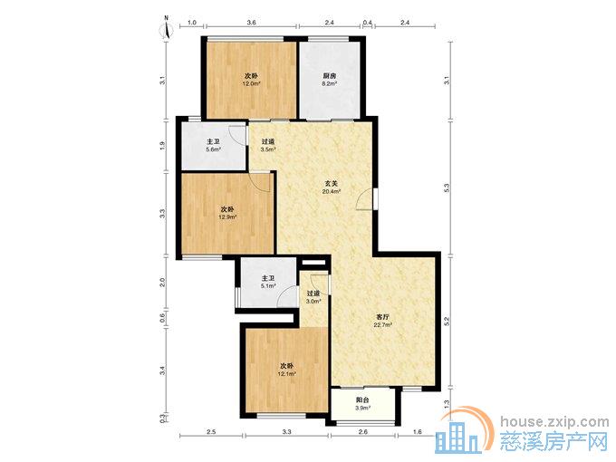 美华银桂苑128平165万送车位