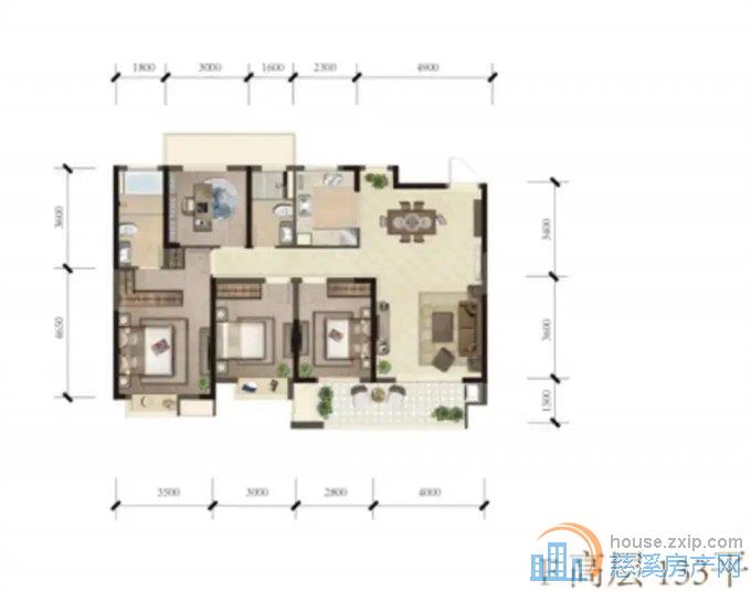 急卖 红星天铂佳苑 毛坯115平方78万
