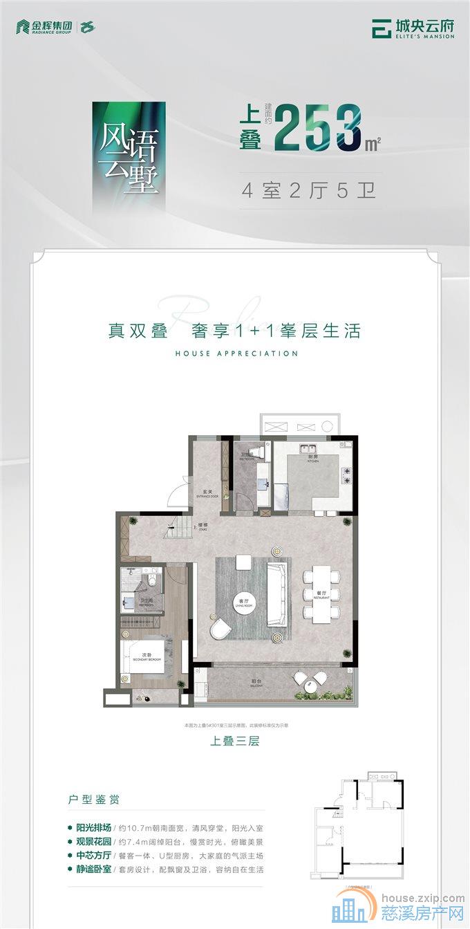 金辉城央云府 叠墅 上叠 送车位 急卖 
