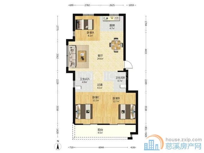 品尚居    洋房 边套  带车位包税