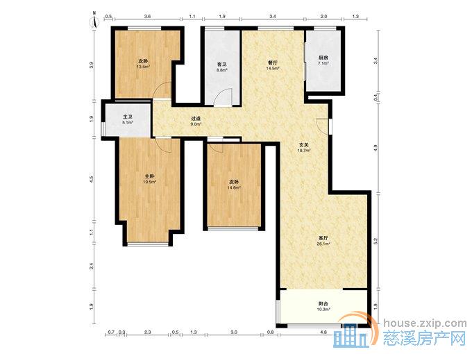 实验公寓166平156万送车位西边套