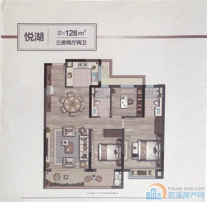卓越湖樾云著 黄金楼层,3间朝南,双阳台