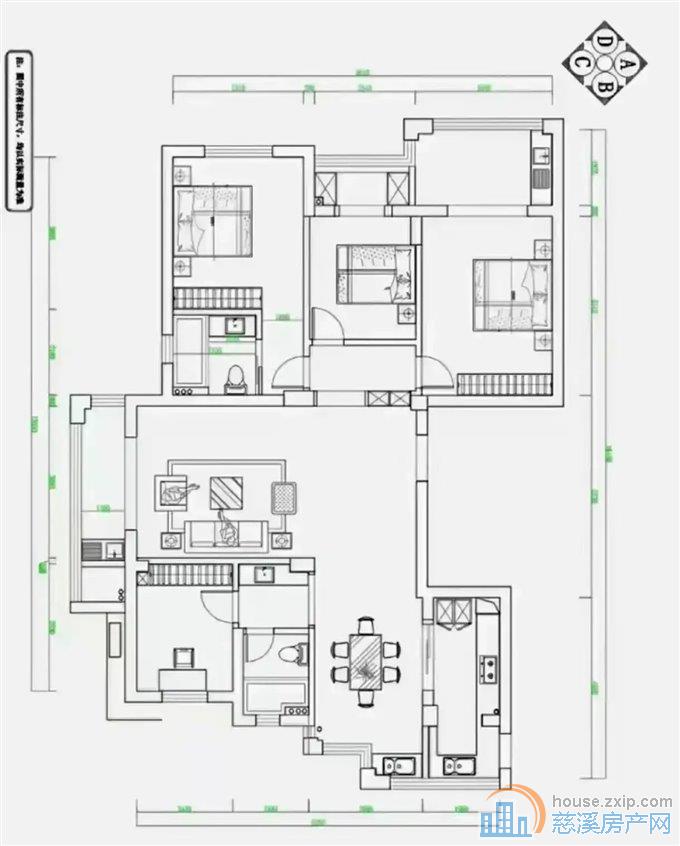 特价 嘉景园黄金楼层 三面采光 边套