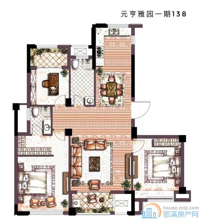 元亨雅园 朝南吾悦商圈 三开间朝南