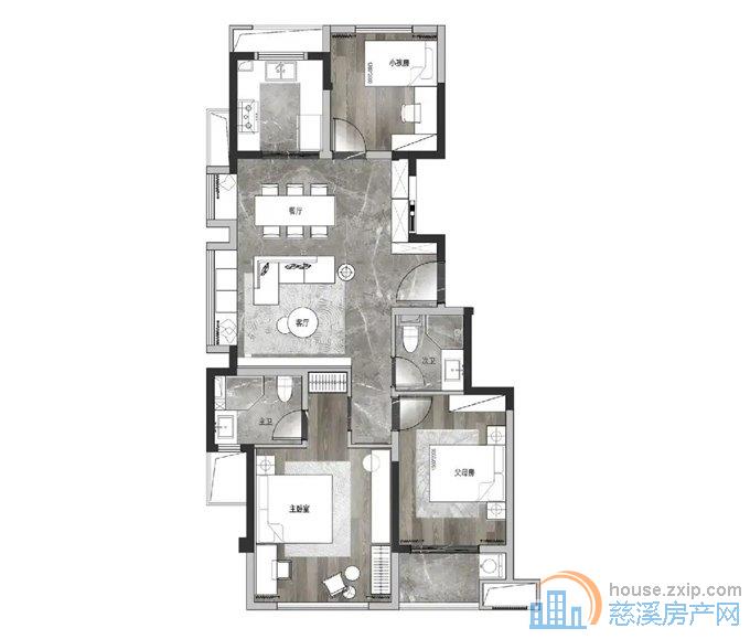 芳满庭 98平 洋房100万 黄金楼层