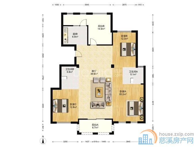 橡树湾128平205万花园洋房位置好