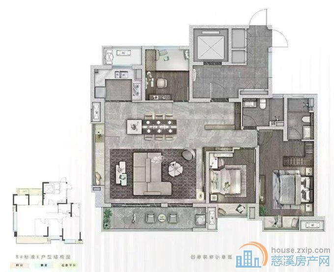 浔筑140平带超大露台没有营业室195万