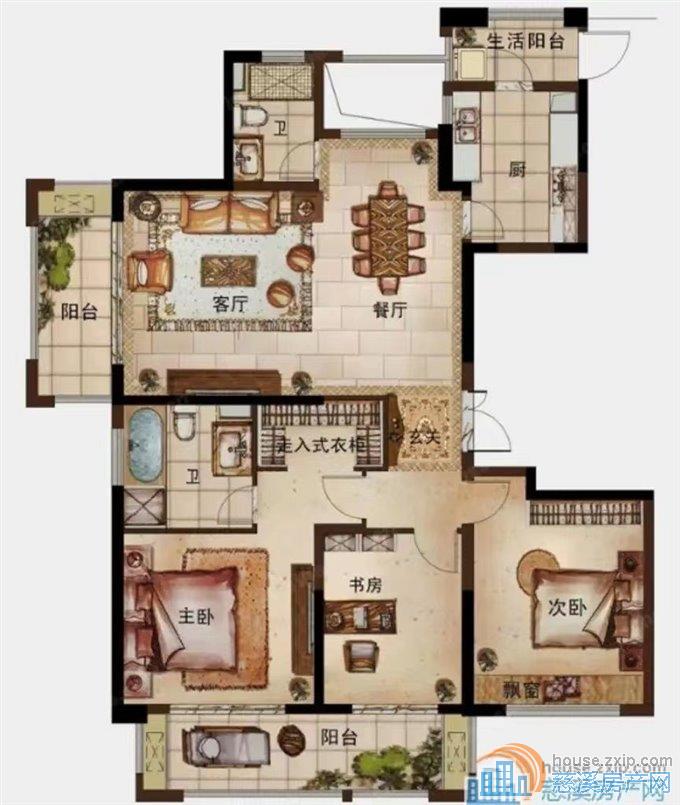 天悦湾花苑160平160万精装修