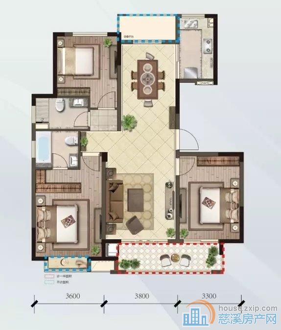 红星天铂佳苑 洋房125平方115万
