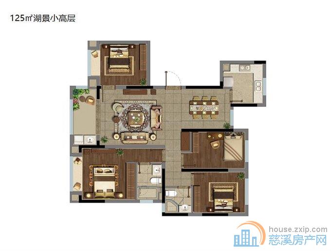 中海湖心半岛精装修带大露台直接房源钥匙 