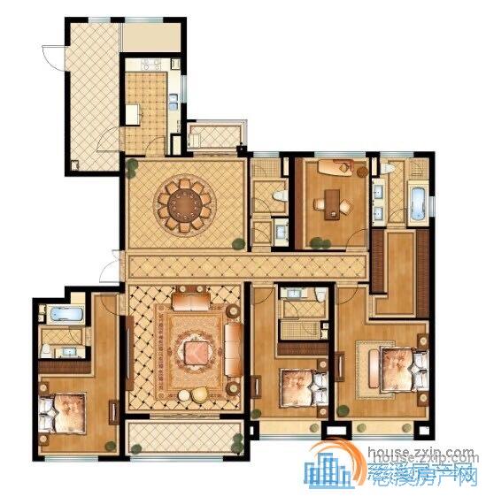 金地鸿悦240平豪华装修408万直接