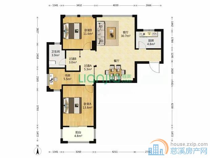 柏顿嘉园一期118平110万刚需户型