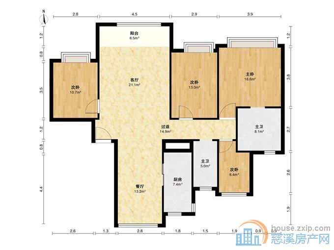 泊江府140平288万送2个车位精装修